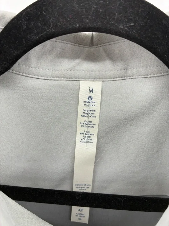 Lululemon Men's Heavyweight Button Down Short Minimalist Two Tone Grey - Picture 3 of 11